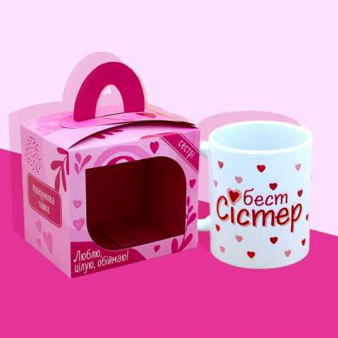Подарочная чашка "Сестрі" Подарочная чашка "Сестрі"