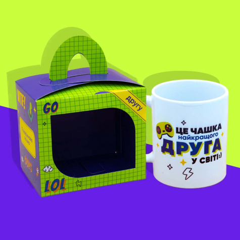 Подарункова чашка "Другу" Подарункова чашка "Другу"
