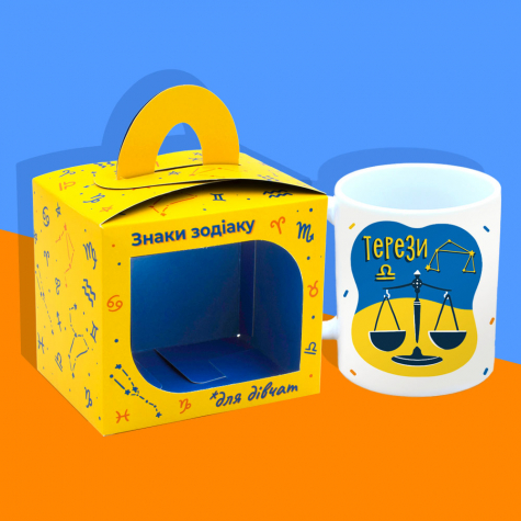 Подарочная чашка "Знак зодіаку "Терези" для НЕЇ Подарочная чашка "Знак зодіаку "Терези" для НЕЇ